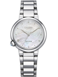 Citizen Eco-Drive Elegance Roloi Iliakis Energias me Asimi Metalliko Brasele EM0910-80D
