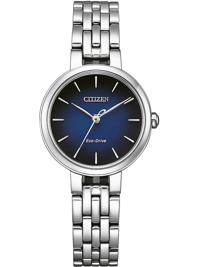 Citizen Eco-Drive Elegance Roloi Iliakis Energias me Asimi Metalliko Brasele EM0990-81L