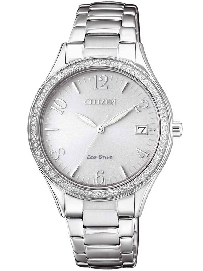 Citizen Eco-Drive Elegance Roloi Iliakis Energias me Asimi Metalliko Brasele EO1180-82A