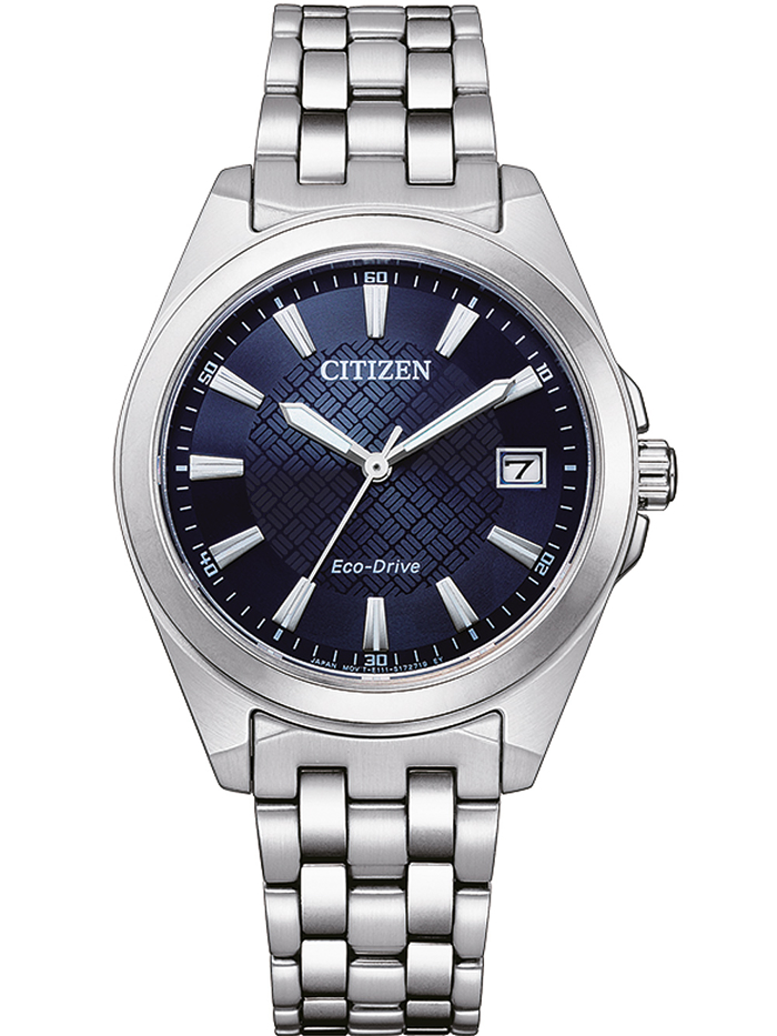 Citizen Eco-Drive Sport Roloi Iliakis Energias me Asimi Metalliko Brasele EO1210-83L