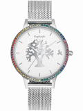 Engelsrufer Tree Of Life Roloi Batarias me Asimi Metalliko Brasele ERWA-TREE02-MS-MSZM
