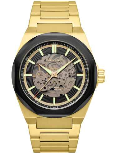 Thomas Earnshaw Clark Skeleton Ρολόι Αυτόματο με Χρυσό Μεταλλικό Μπρασελέ ES-8182-99