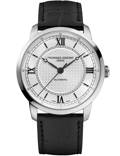 Frederique Constant Classics Premiere Roloi Aftomato me Mavro Dermatino Louraki FC-301S3B6