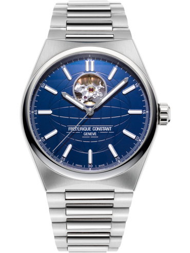 Frederique Constant Highlife Heart Beat Ρολόι Αυτόματο με Ασημί Μεταλλικό Μπρασελέ FC-310N4NH6B
