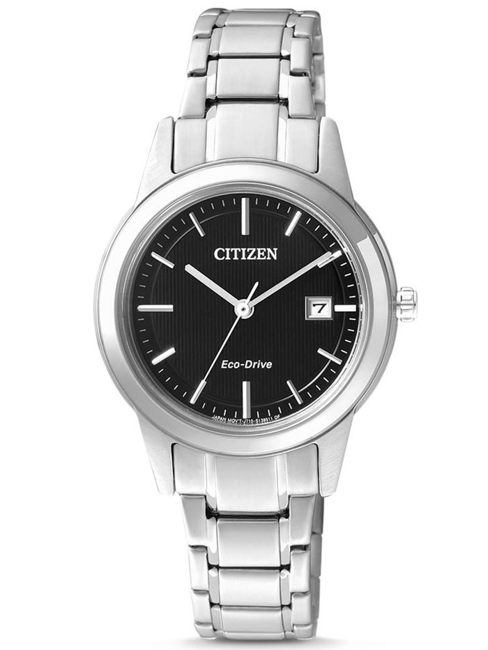 Citizen Eco-Drive Sports Roloi Iliakis Energias me Asimi Metalliko Brasele FE1081-59E