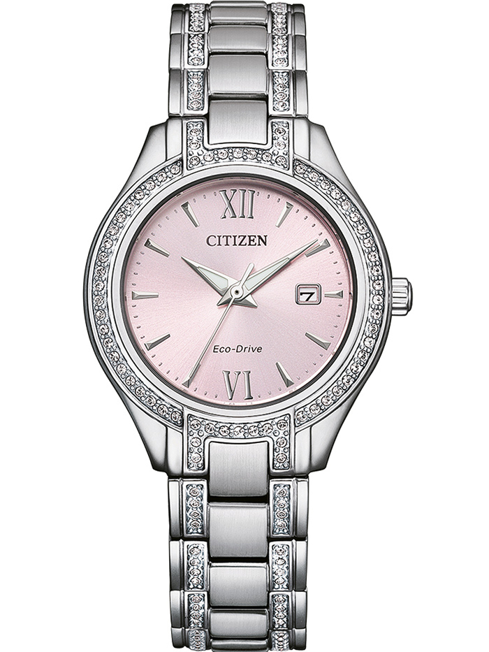 Citizen Eco-Drive Elegance Roloi Iliakis Energias me Asimi Metalliko Brasele FE1230-51X