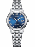 Citizen Eco-Drive Elegance Roloi Iliakis Energias me Asimi Metalliko Brasele FE1240-81L