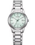 Citizen Eco-Drive Elegance Roloi Iliakis Energias me Asimi Metalliko Brasele FE1241-71X