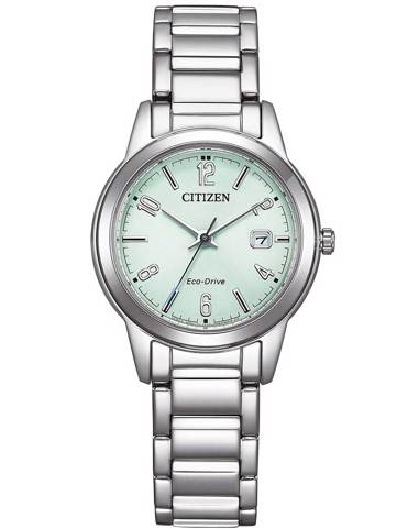 Citizen Eco-Drive Elegance Ρολόι Ηλιακής Ενέργειας με Ασημί Μεταλλικό Μπρασελέ FE1241-71X