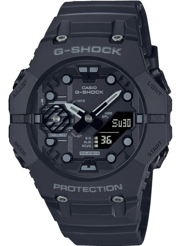 Casio G-Shock Smartwatch Ρολόι Μπαταρίας με Μαύρο Καουτσούκ Λουράκι GA-B001-1AER