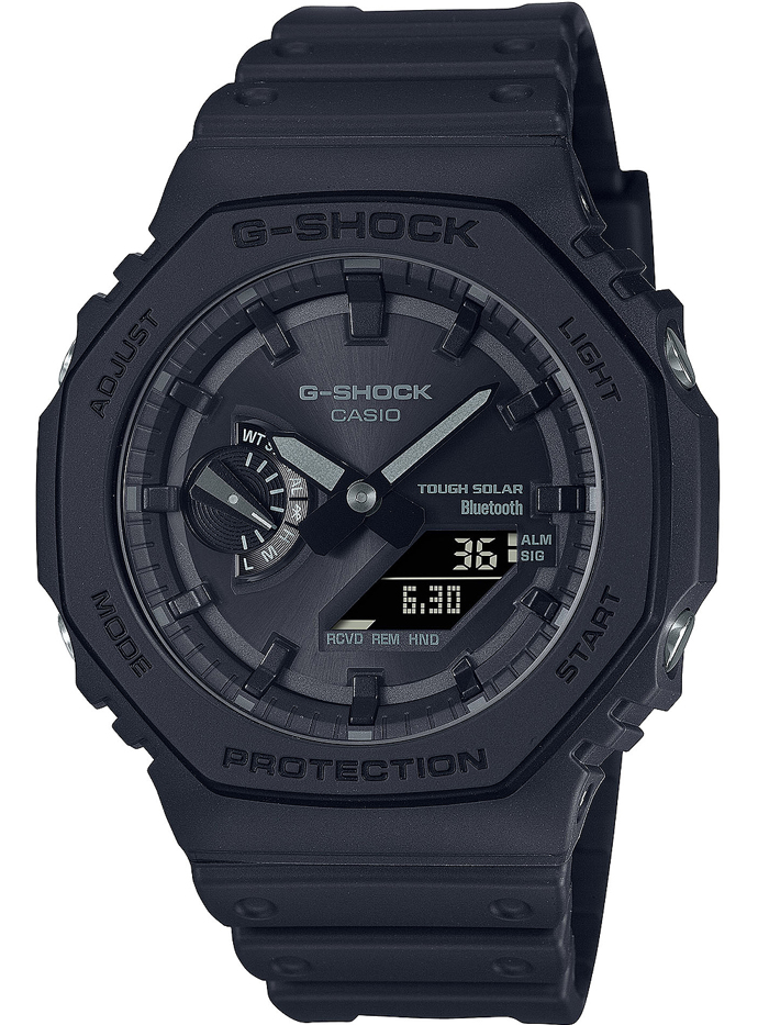 Casio G-Shock Smartwatch Roloi Iliakis Energias me Mavro Kaoutsouk Louraki GA-B2100-1A1ER
