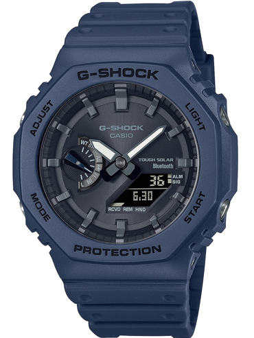 Casio G-Shock Smartwatch Ρολόι Ηλιακής Ενέργειας με Μπλε Καουτσούκ Λουράκι GA-B2100-2AER