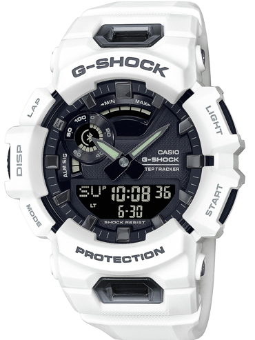 Casio G-Shock Smartwatch Ρολόι Μπαταρίας με Λευκό Καουτσούκ Λουράκι GBA-900-7AER