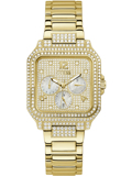 Guess Deco Roloi Batarias me Xruso Metalliko Brasele GW0472L2