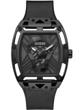 Guess Legend Roloi Batarias me Mavro Kaoutsouk Louraki GW0500G2