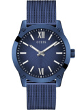 Guess Crescent Roloi Batarias me Ble Metalliko Brasele GW0629G3