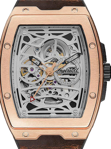 Ingersoll The Challenger Ρολόι Αυτόματο με Μαύρο Καουτσούκ Λουράκι I12303