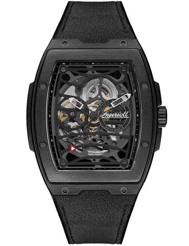 Ingersoll The Challenger Ρολόι Αυτόματο με Μαύρο Δερμάτινο Λουράκι I12307