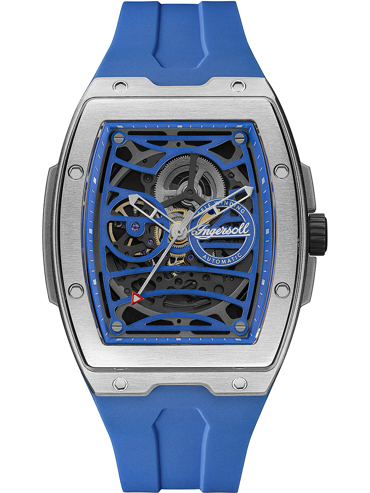 Ingersoll Challenger Ρολόι Αυτόματο με Μπλε Καουτσούκ Λουράκι I12308