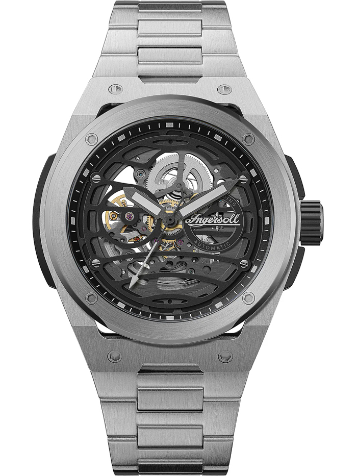 Ingersoll Springfield Roloi Aftomato me Asimi Metalliko Brasele I15203