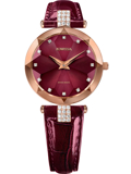 Jowissa Facet Strass Roloi Batarias me Bornto Dermatino Louraki J5.624.M