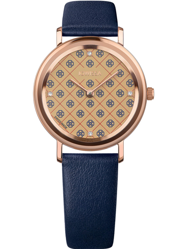 Jowissa AnWy Ρολόι Μπαταρίας με Μπλε Δερμάτινο Λουράκι J6.223.M