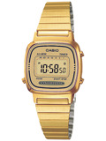 Casio Collection Roloi Xronogafos Batarias me Xruso Metalliko Brasele LA670WEGA-9EF