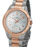 Jacques Lemans La Passion Roloi Batarias me Roz Xruso / Asimi Metalliko Brasele LP-125H