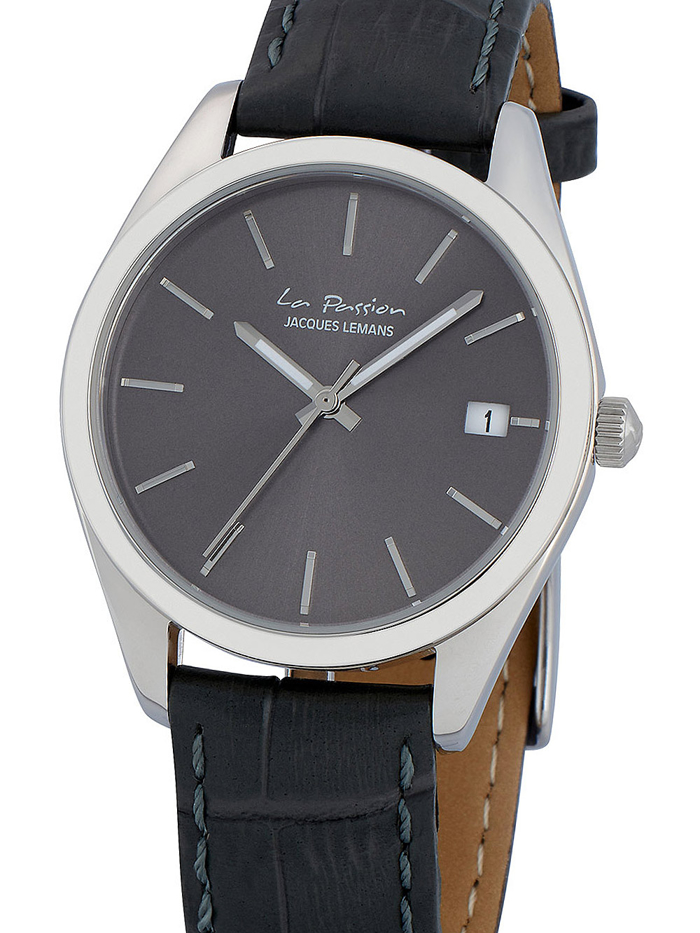 Jacques Lemans La Passion Roloi Batarias me Ggri Dermatino Louraki LP-132A