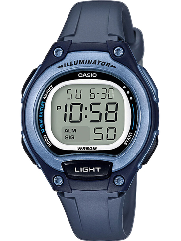 Casio Collection Ρολόι Μπαταρίας με Μπλε Καουτσούκ Λουράκι LW-203-2AVEF