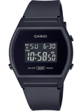 Casio Collection Roloi Batarias me Mavro Kaoutsouk Louraki LW-204-1BEF