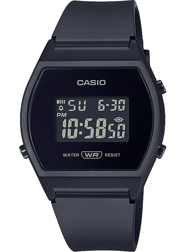 Casio Collection Ρολόι Μπαταρίας με Μαύρο Καουτσούκ Λουράκι LW-204-1BEF