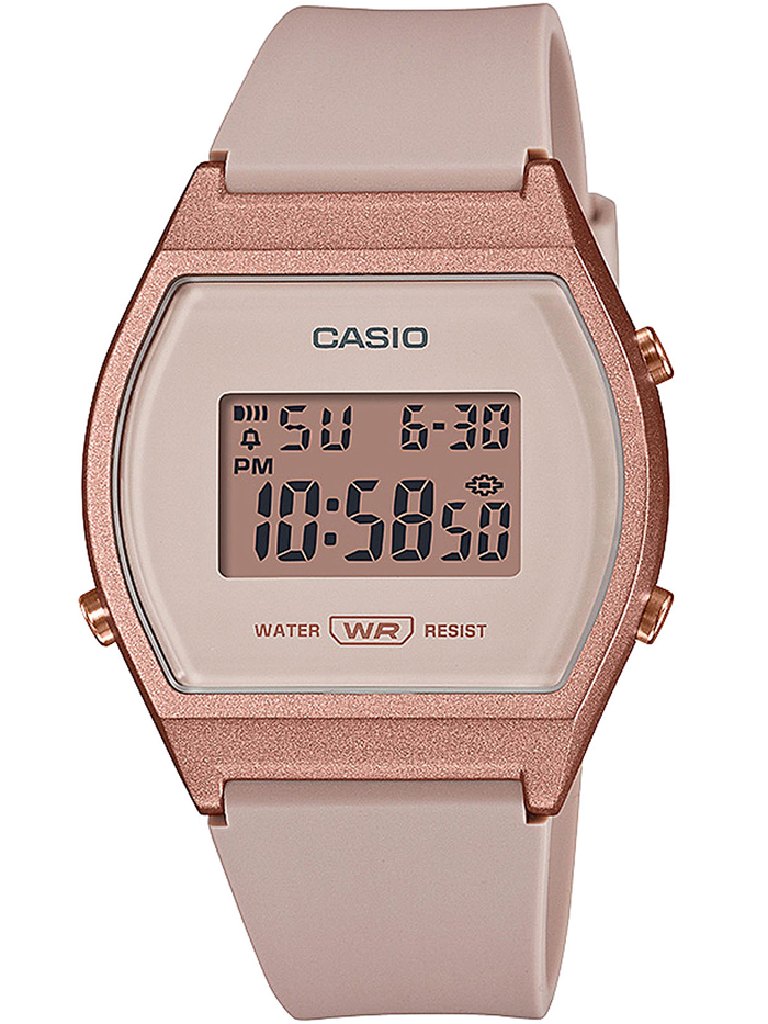 Casio Collection Roloi Batarias me Roz Kaoutsouk Louraki LW-204-4AEF