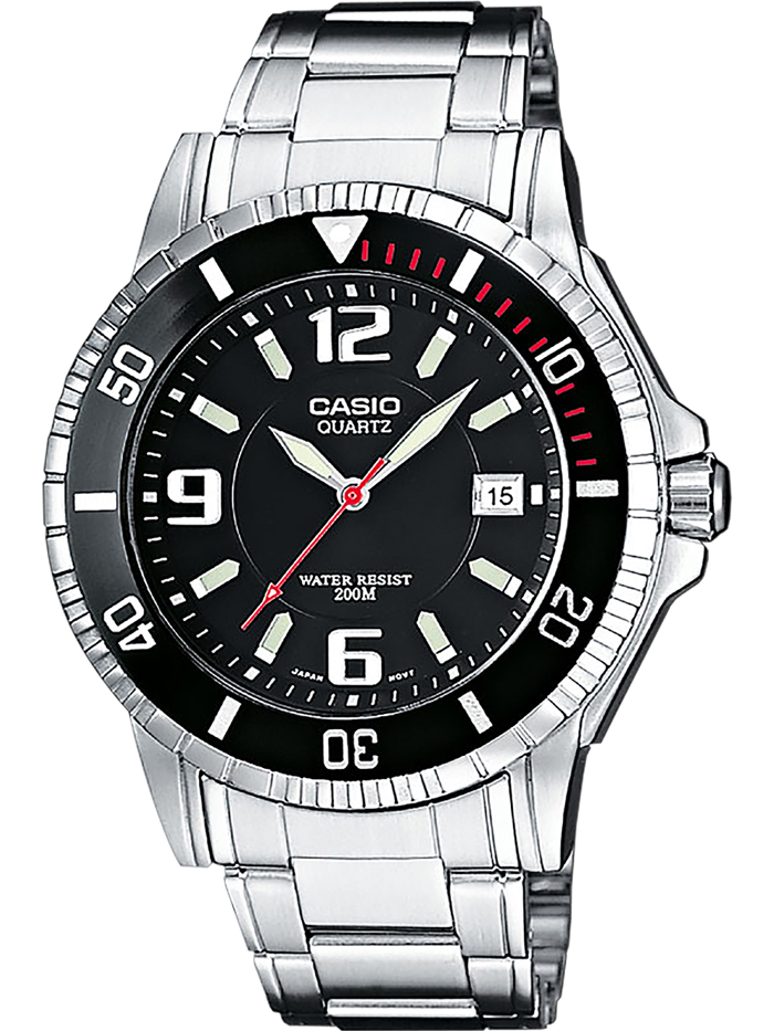 Casio Collection Roloi Batarias me Asimi Metalliko Brasele MTD-1053D-1AVES