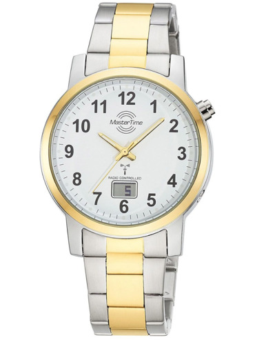 Master Time MTGA-10956-12M Mens Watch Radio Controlled Basic Bicolor 40mm 3ATM