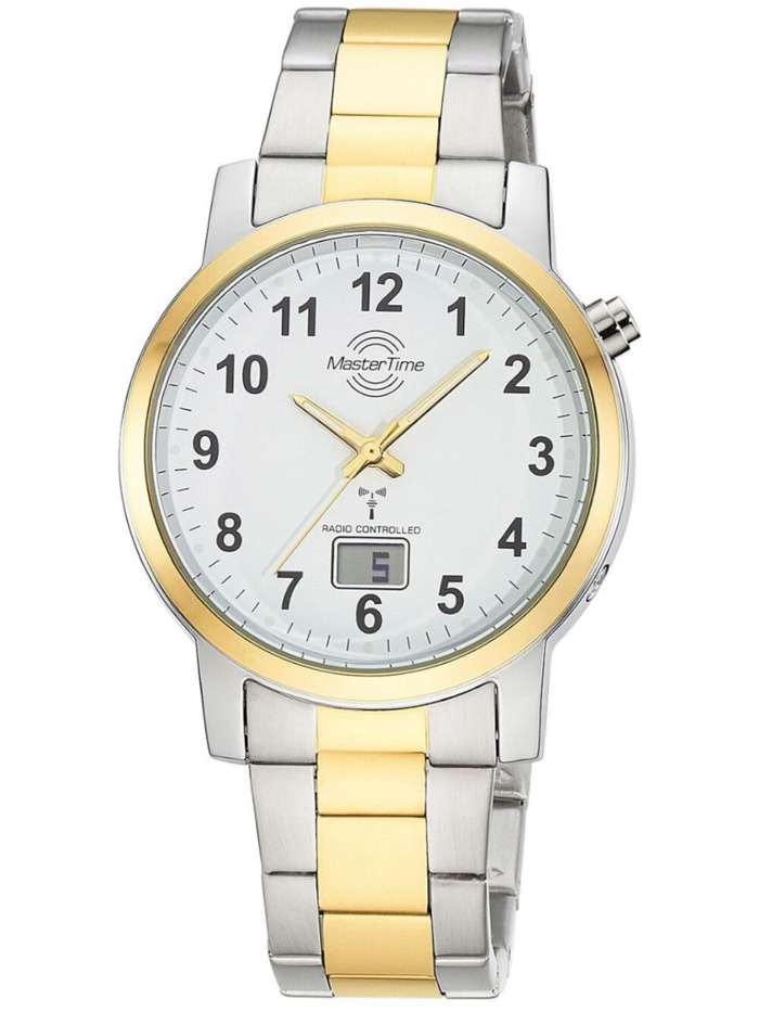 Master Time MTGA-10956-12M Mens Watch Radio Controlled Basic Bicolor 40mm 3ATM