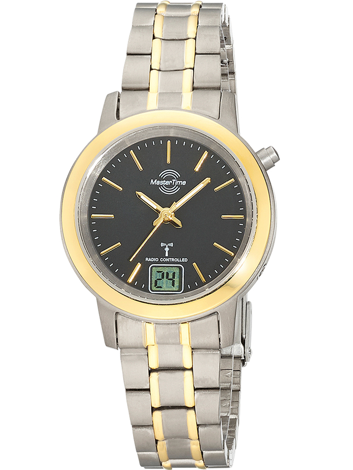 Master Time Titanium II Roloi Batarias me Xruso / Asimi Metalliko Brasele MTLT-10754-21M
