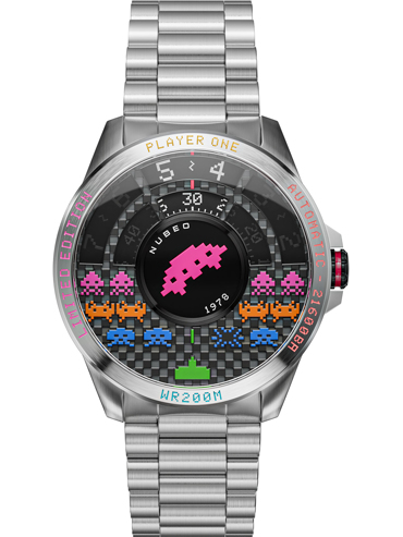 Nubeo Quasar Limited Ρολόι Αυτόματο με Ασημί Μεταλλικό Μπρασελέ NB-6082-SI-11