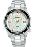 Pulsar Sport Roloi Batarias me Asimi Metalliko Brasele PG8331X1
