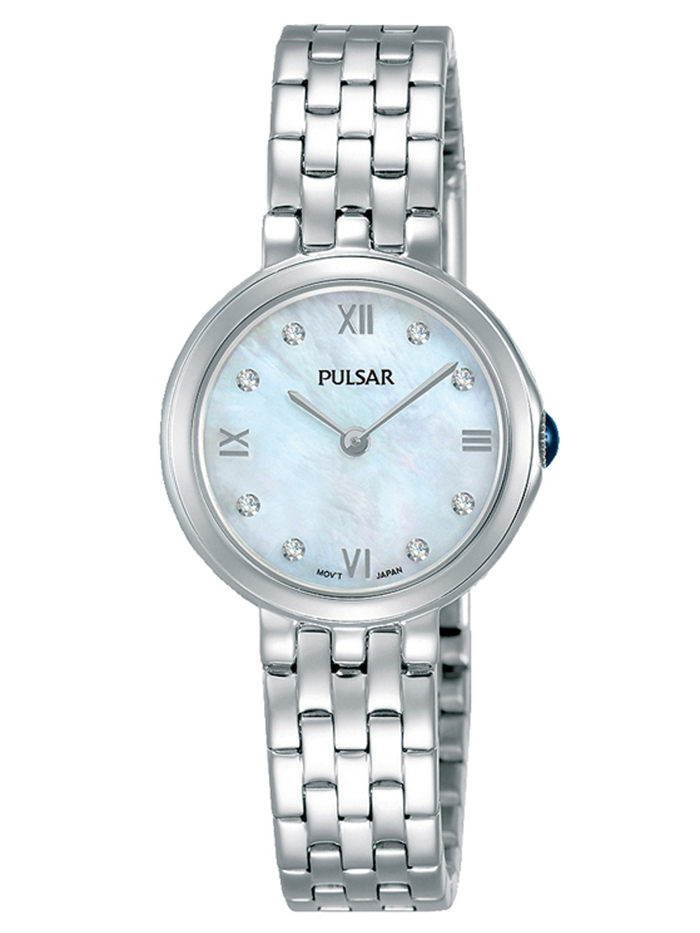 Pulsar Classic Roloi Batarias me Asimi Metalliko Brasele PM2243X1