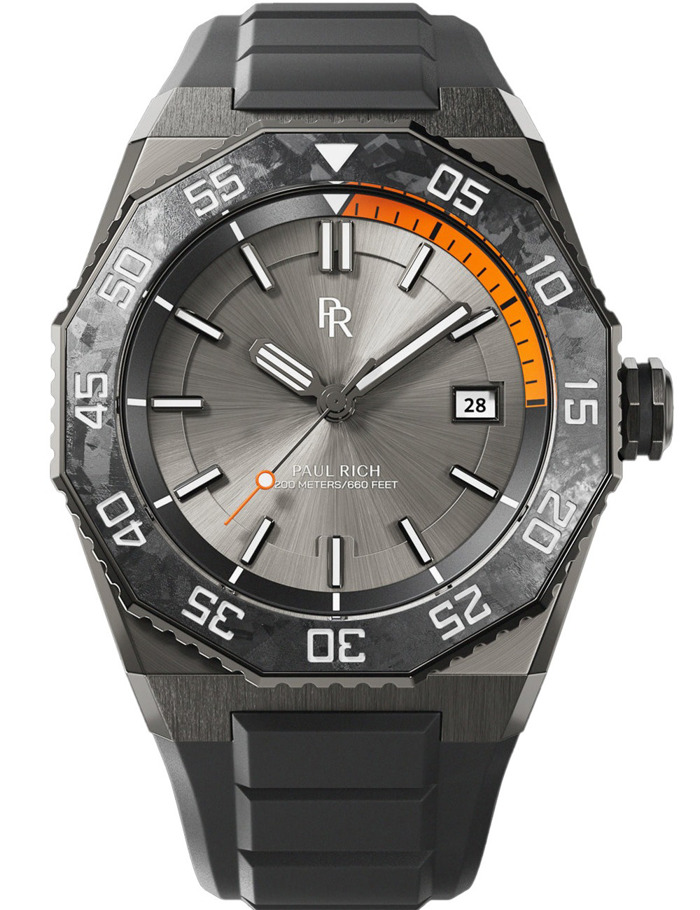 Paul Rich PR-45262 Mens Watch Aquacarbon Pro Forged 42mm 20ATM 
