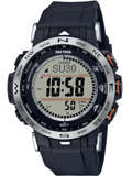 Casio Pro Trek Roloi Iliakis Energias me Mavro Kaoutsouk Louraki PRW-30-1AER