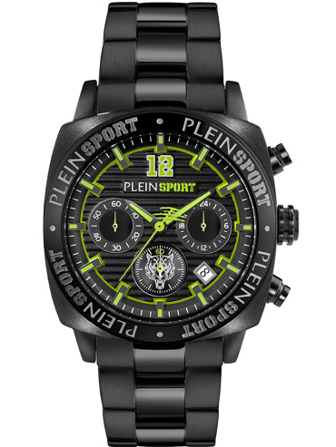 Plein Sport Wildcat Ρολόι Χρονογράφος Μπαταρίας με Μαύρο Μεταλλικό Μπρασελέ PSGBA1523 Plein Sport Wildcat Ρολόι Χρονογράφος Μπαταρίας με Μαύρο Μεταλλικό Μπρασελέ PSGBA1523