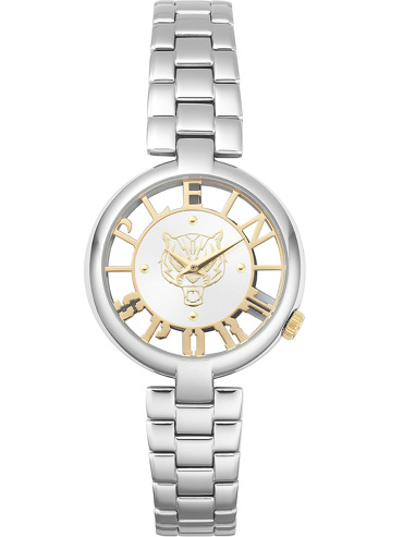 Plein Sport Tiger Luxe Ρολόι Μπαταρίας με Ασημί Μεταλλικό Μπρασελέ PSMBA0123 Plein Sport Tiger Luxe Ρολόι Μπαταρίας με Ασημί Μεταλλικό Μπρασελέ PSMBA0123