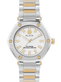 Philipp Plein The Hexagon Roloi Batarias me Xruso / Asimi Metalliko Brasele PW1BA0523