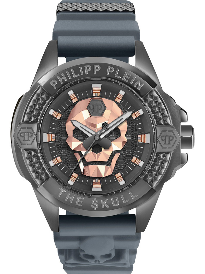 Philipp Plein The Skull Roloi Batarias me Ggri Kaoutsouk Louraki PWAAA2324