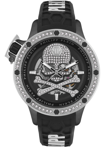 Philipp Plein Hyper Sport Ρολόι Αυτόματο με Μαύρο Καουτσούκ Λουράκι PWUAA0123