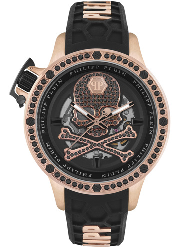 Philipp Plein Hyper Sport Ρολόι Αυτόματο με Μαύρο Καουτσούκ Λουράκι PWUAA0323