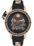 Philipp Plein Hyper Sport Roloi Aftomato me Mavro Kaoutsouk Louraki PWUAA0323