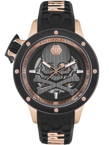 Philipp Plein Hyper Sport Ρολόι Αυτόματο με Μαύρο Καουτσούκ Λουράκι PWUAA0623